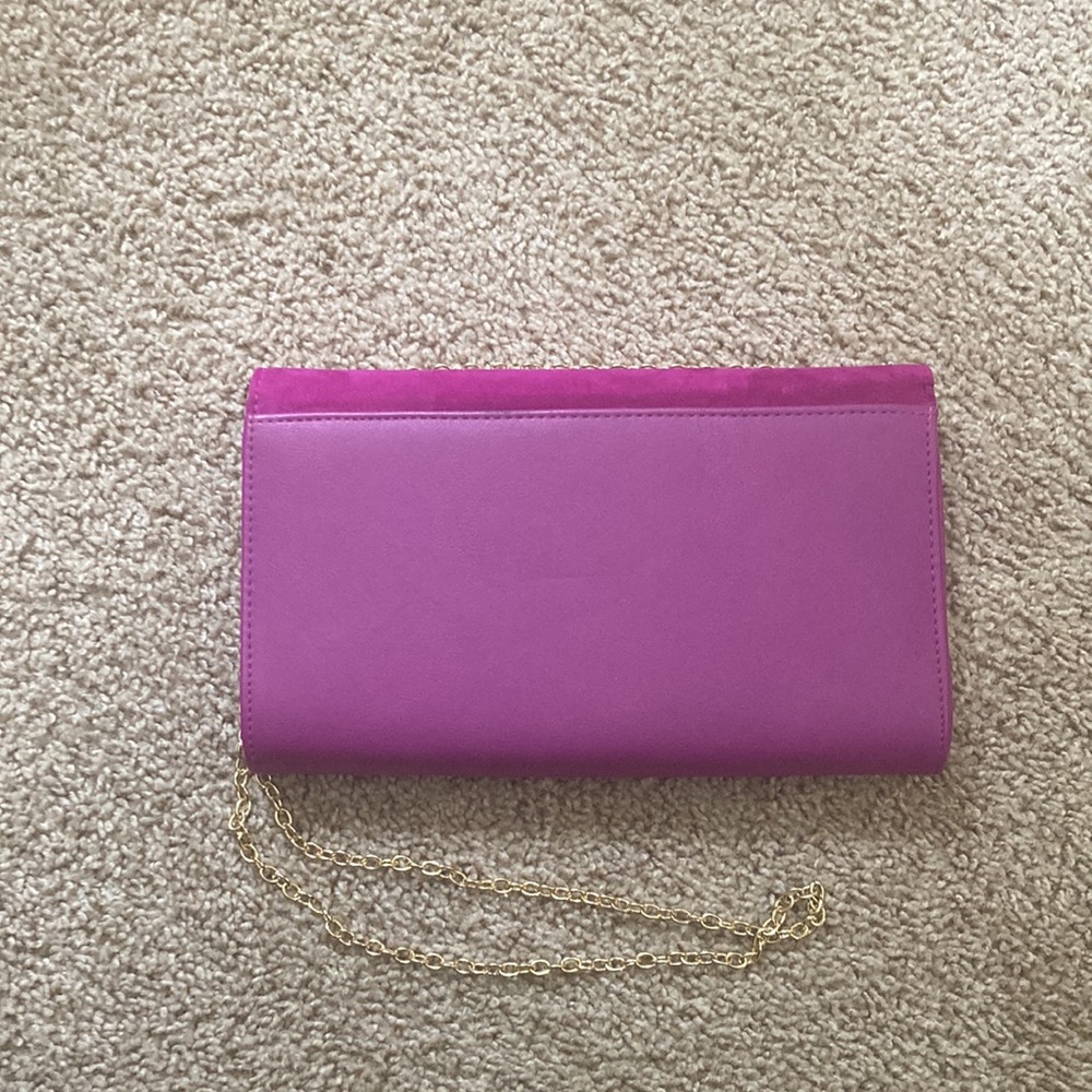 Aldo Clutch Pink with Gold Detachable Chain Strap - Picture 9 of 9